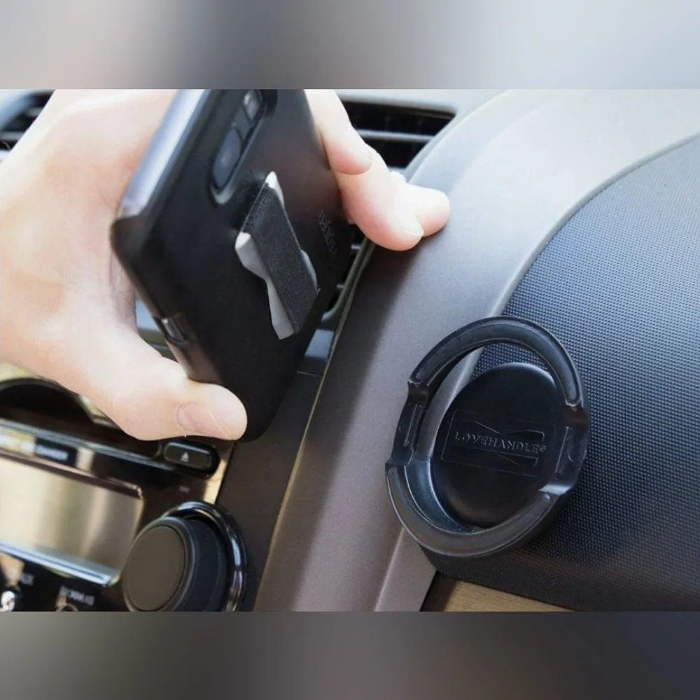 LoveHandle Black Swivel 360 Phone Mount -2 Available Priced For One-